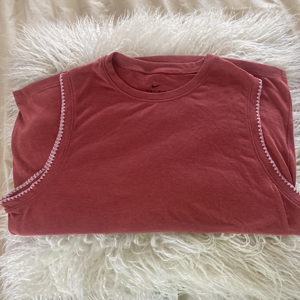 Nike dri-fit high neck muscle tank